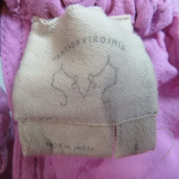 Vanessa Virginia Anthropologie Top Womens Small Pink Beaded Boho Southwestern - Picture 2 of 11